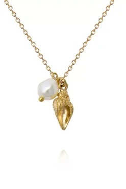 Shell Pearl Necklace Gold^CAROLINE SVEDBOM Fashion