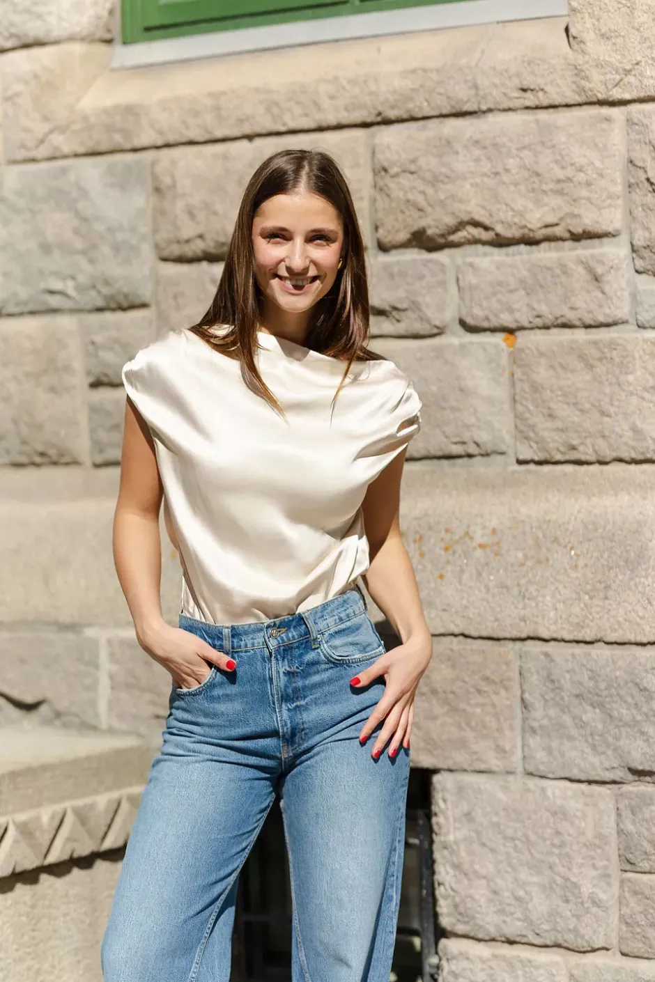Shell Top Champagne^VIVEH New
