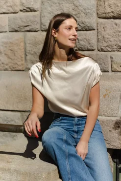 Shell Top Champagne^VIVEH New