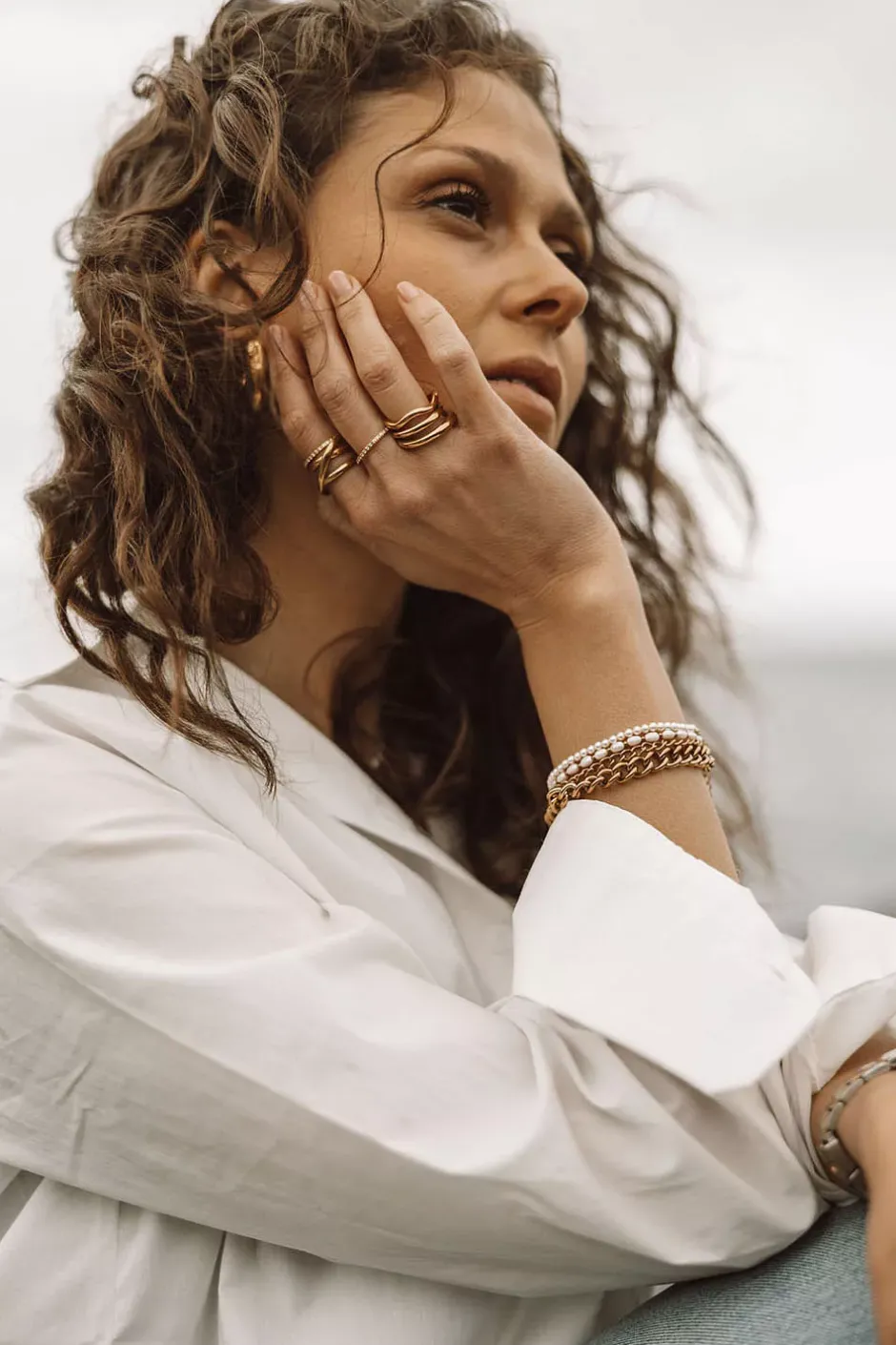 Simple Ring Gold^HIIL STUDIO JEWELRY Outlet