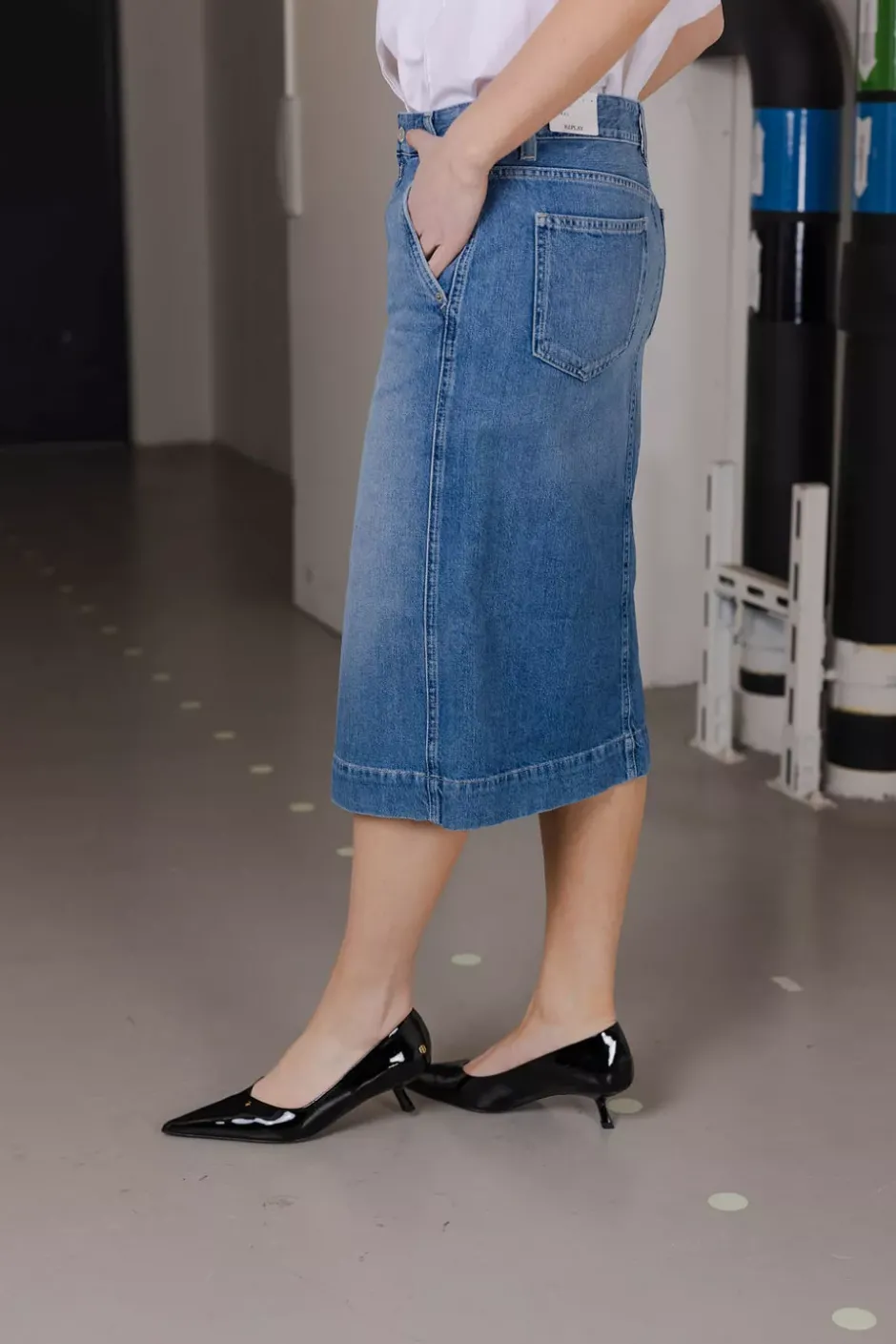 Skirt Light Blue^REPLAY New