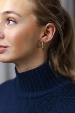 Sparkling Hoops Gold 25mm^HIIL STUDIO JEWELRY Discount