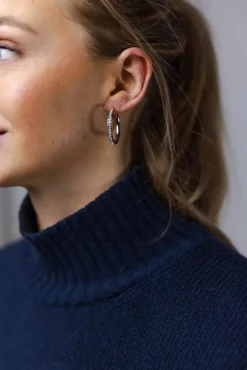 Sparkling Hoops Silver 30mm^HIIL STUDIO JEWELRY Sale