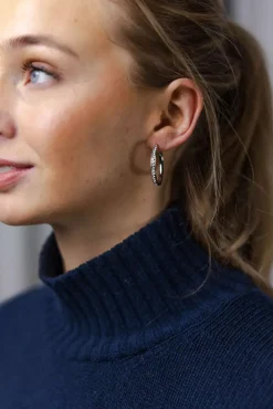 Sparkling Hoops Silver 30mm^HIIL STUDIO JEWELRY Sale