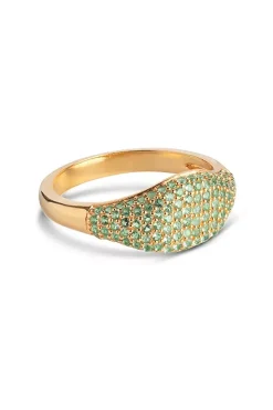 Sparkling Mary Ring Green CZ^ENAMEL COPENHAGEN Best