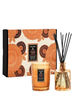 Spiced Pumpkin Latte Demi Candle & Diffuser Duo Set^VOLUSPA Fashion