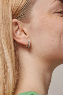 Square 15MM Hoops Silver^ENAMEL COPENHAGEN Clearance