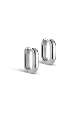Square 15MM Hoops Silver^ENAMEL COPENHAGEN Clearance
