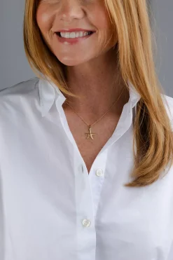 Starfish Necklace Gold Crystal^CAROLINE SVEDBOM Best