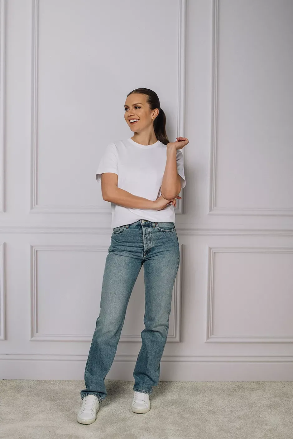 Straight Leg Denim Light Blue Wash^DAGMAR Fashion