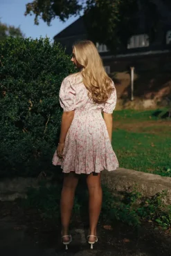 Structured Mini Dress Petite Flowers^BY TIMO Fashion