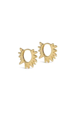 Sunshine Leaves Hoops Gold^ENAMEL COPENHAGEN Hot