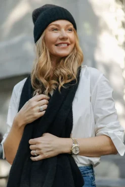 Susanna Basic Hat Black^NATURA CASHMERE Clearance