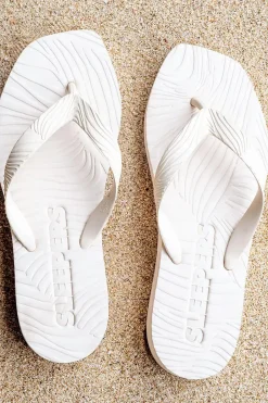 Tapered Platform Flip Flops Eggnog^SLEEPERS Clearance