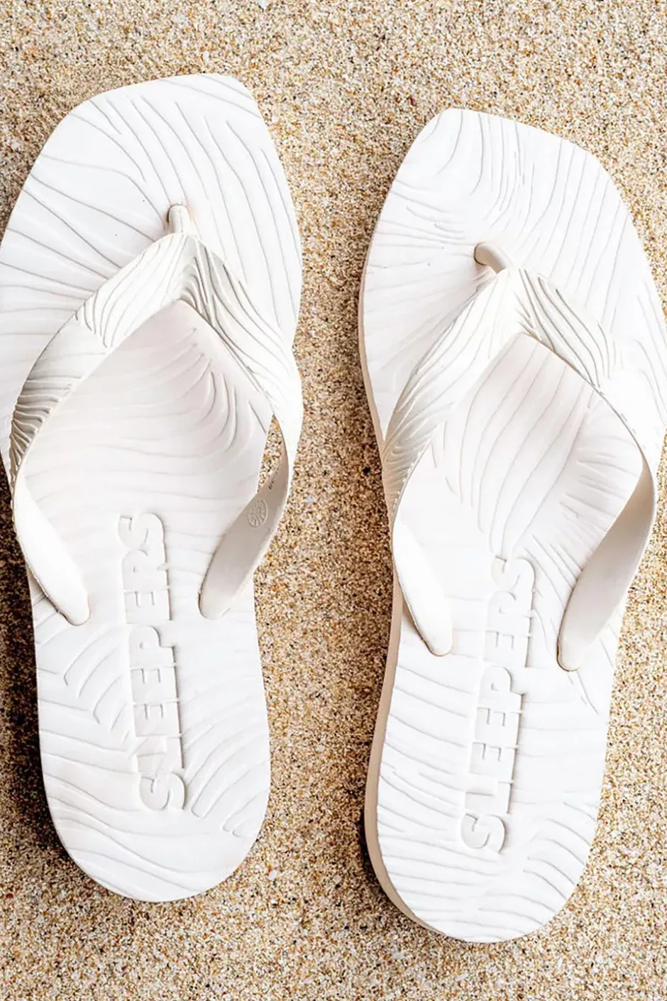 Tapered Platform Flip Flops Eggnog^SLEEPERS Clearance
