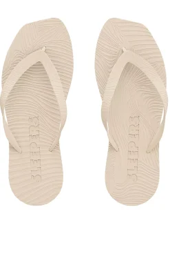 Tapered Platform Flip Flops Eggnog^SLEEPERS Clearance