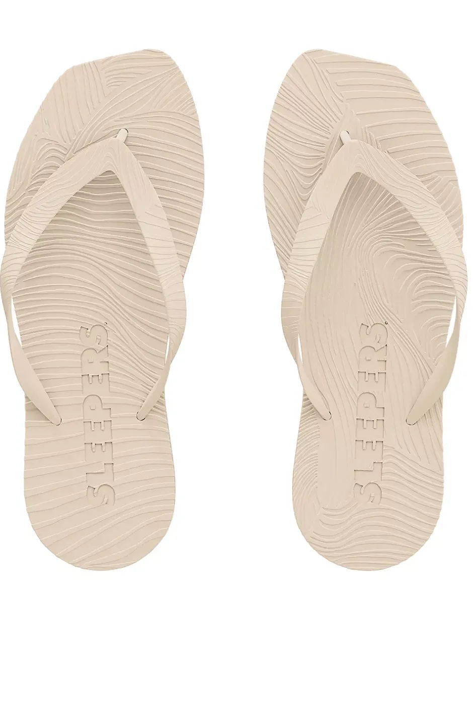 Tapered Platform Flip Flops Eggnog^SLEEPERS Clearance