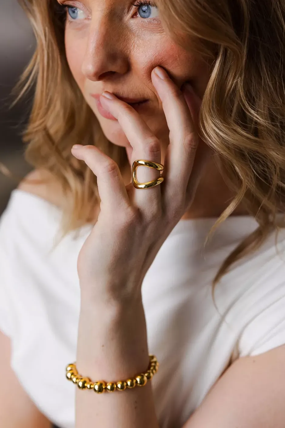 The Alma Ring Gold^LIÈ STUDIO Hot