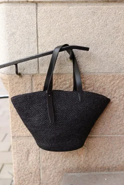 The Bianca Raffia Bag Large^LIÈ STUDIO New