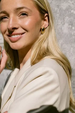 The Camille Earrings Gold^LIÈ STUDIO New
