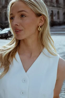 The Esther Earrings Gold^LIÈ STUDIO New