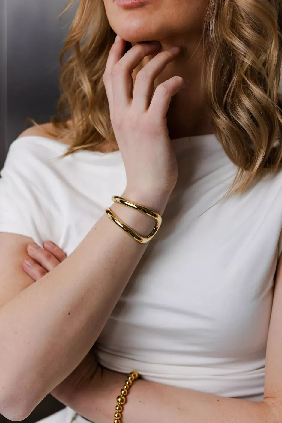 The Maggie Bracelet Gold^LIÈ STUDIO Clearance