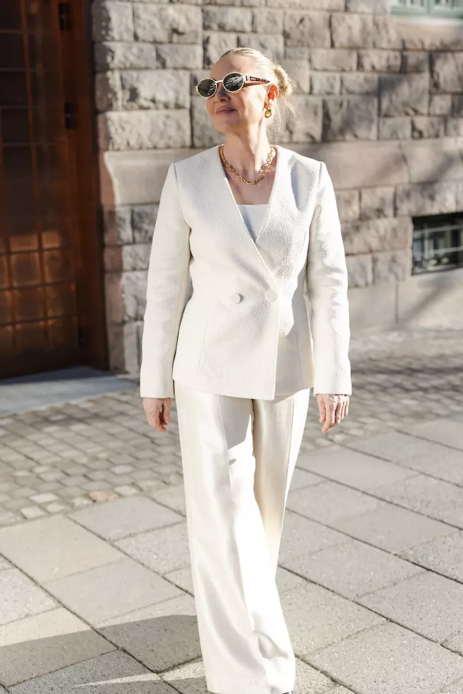 Tone Blazer Creme^CARMA COLLECTION New