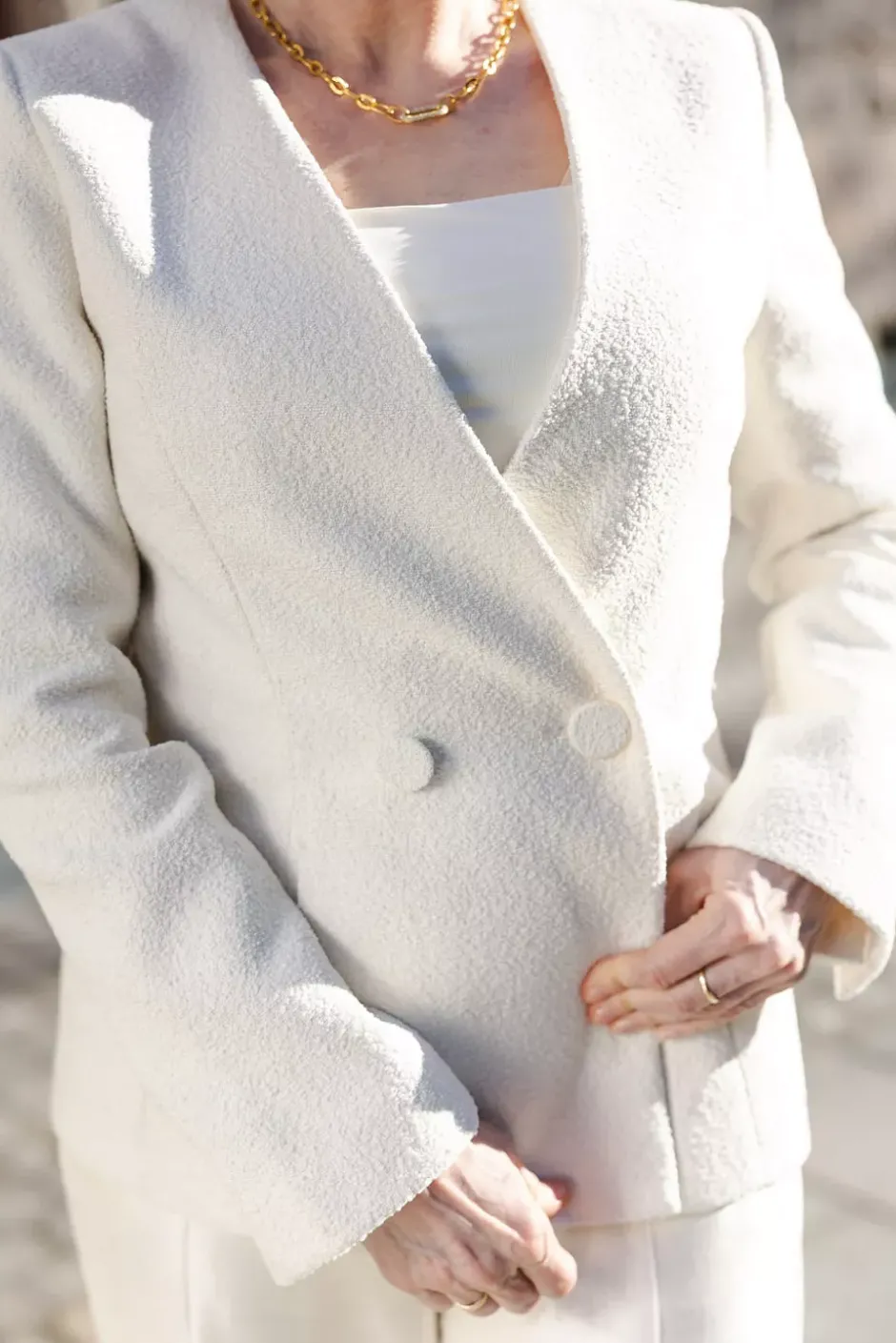 Tone Blazer Creme^CARMA COLLECTION New