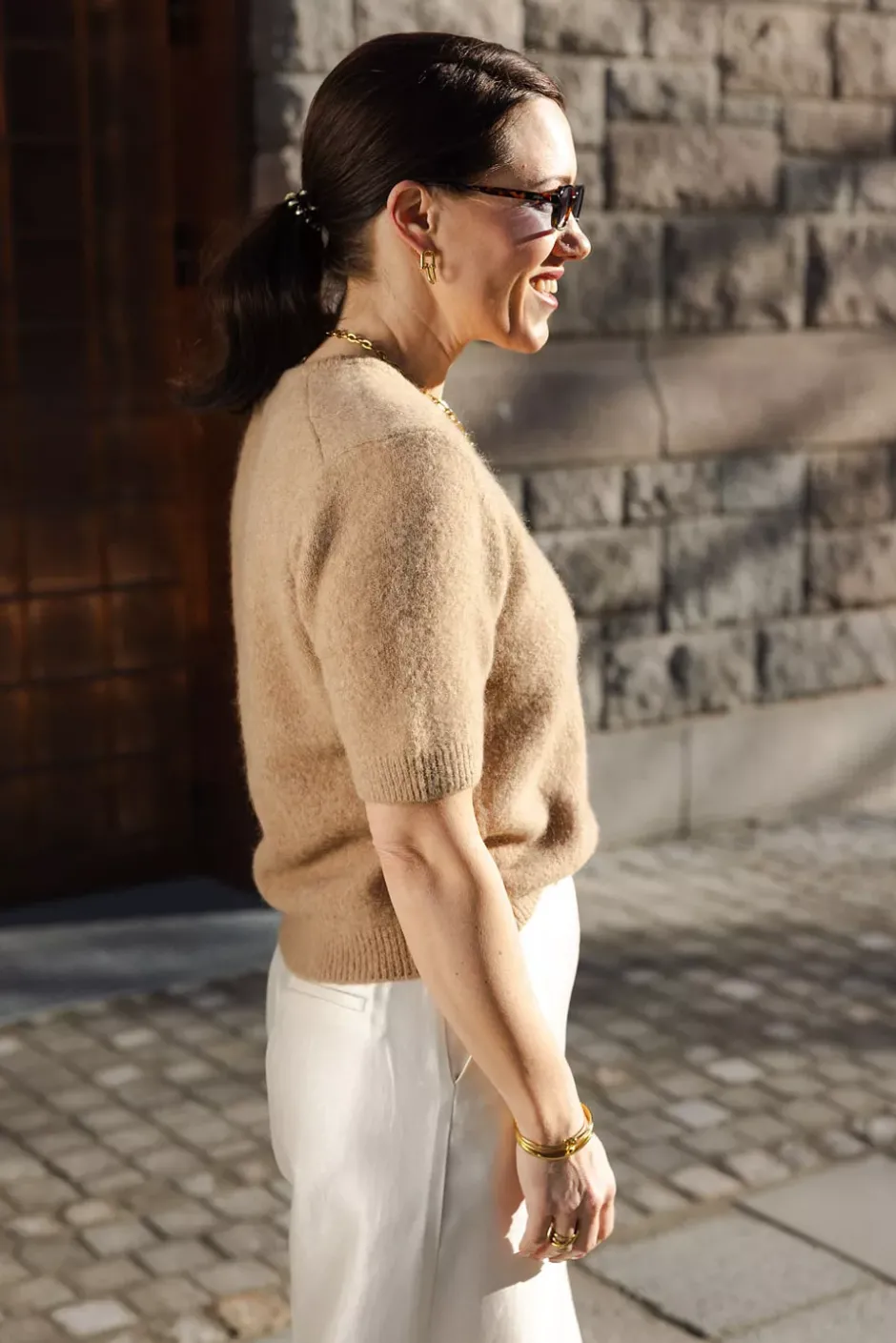 Trine Knit Tee Nature^CARMA COLLECTION Hot