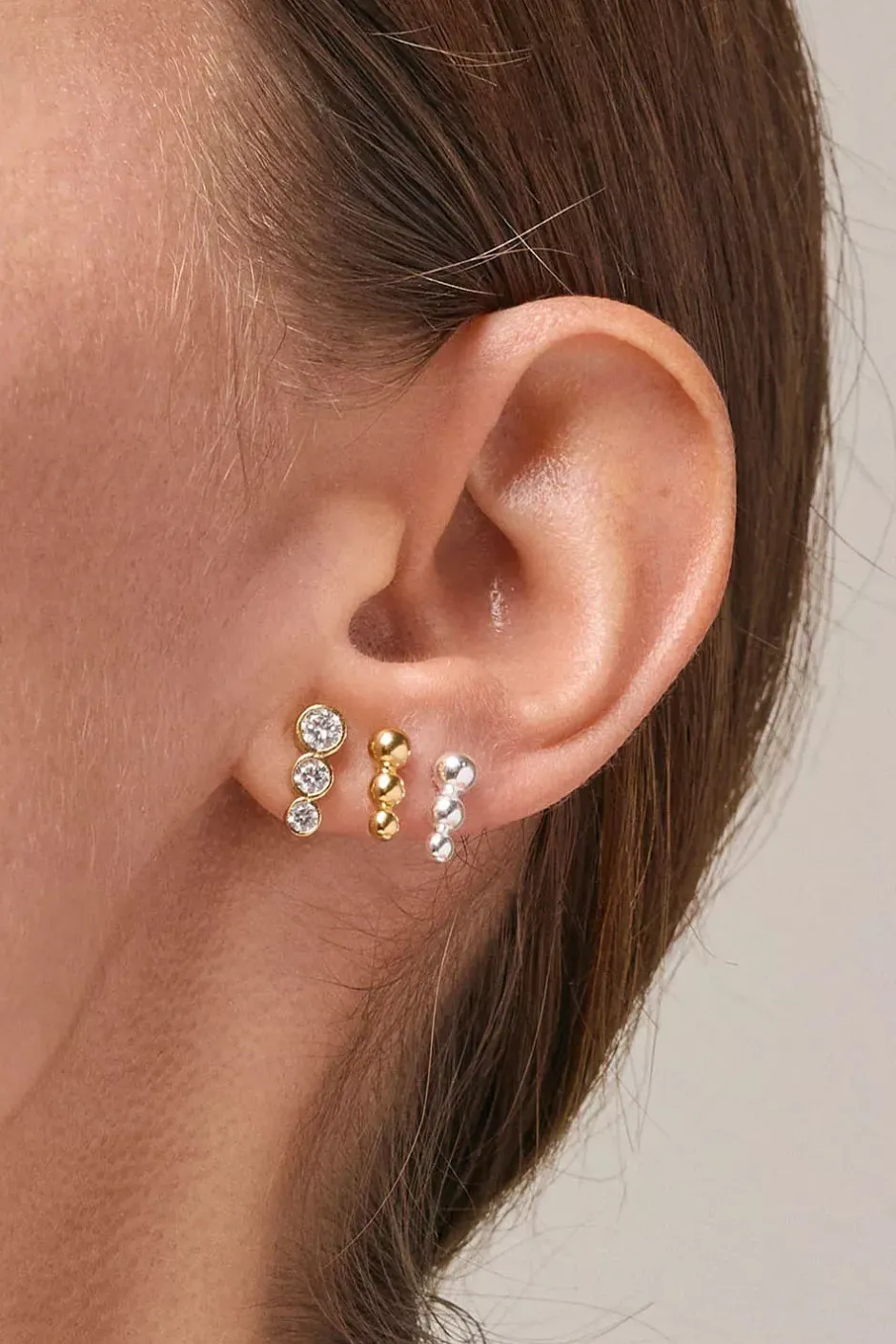 Trinity Studs Gold^ENAMEL COPENHAGEN Fashion