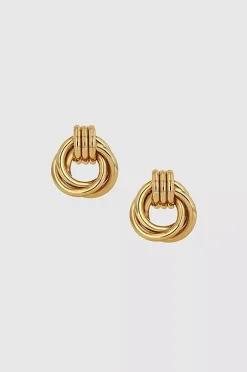 Triple Knot Earrings Gold^ANINE BING Best