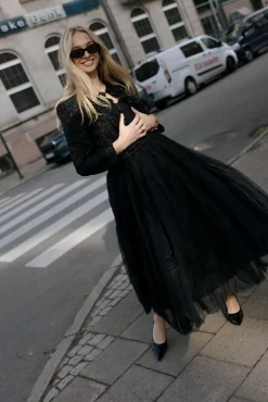 Tulle Maxi Skirt Black^CARMA Discount