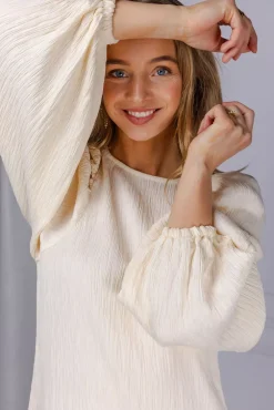 Valeria Crinkled Dress Cream^ARNIE SAYS Hot