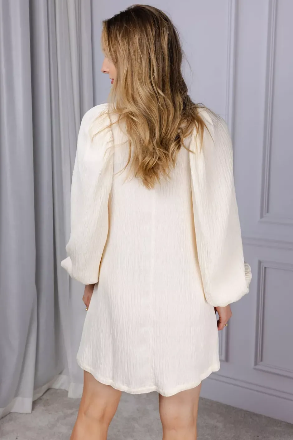 Valeria Crinkled Dress Cream^ARNIE SAYS Hot