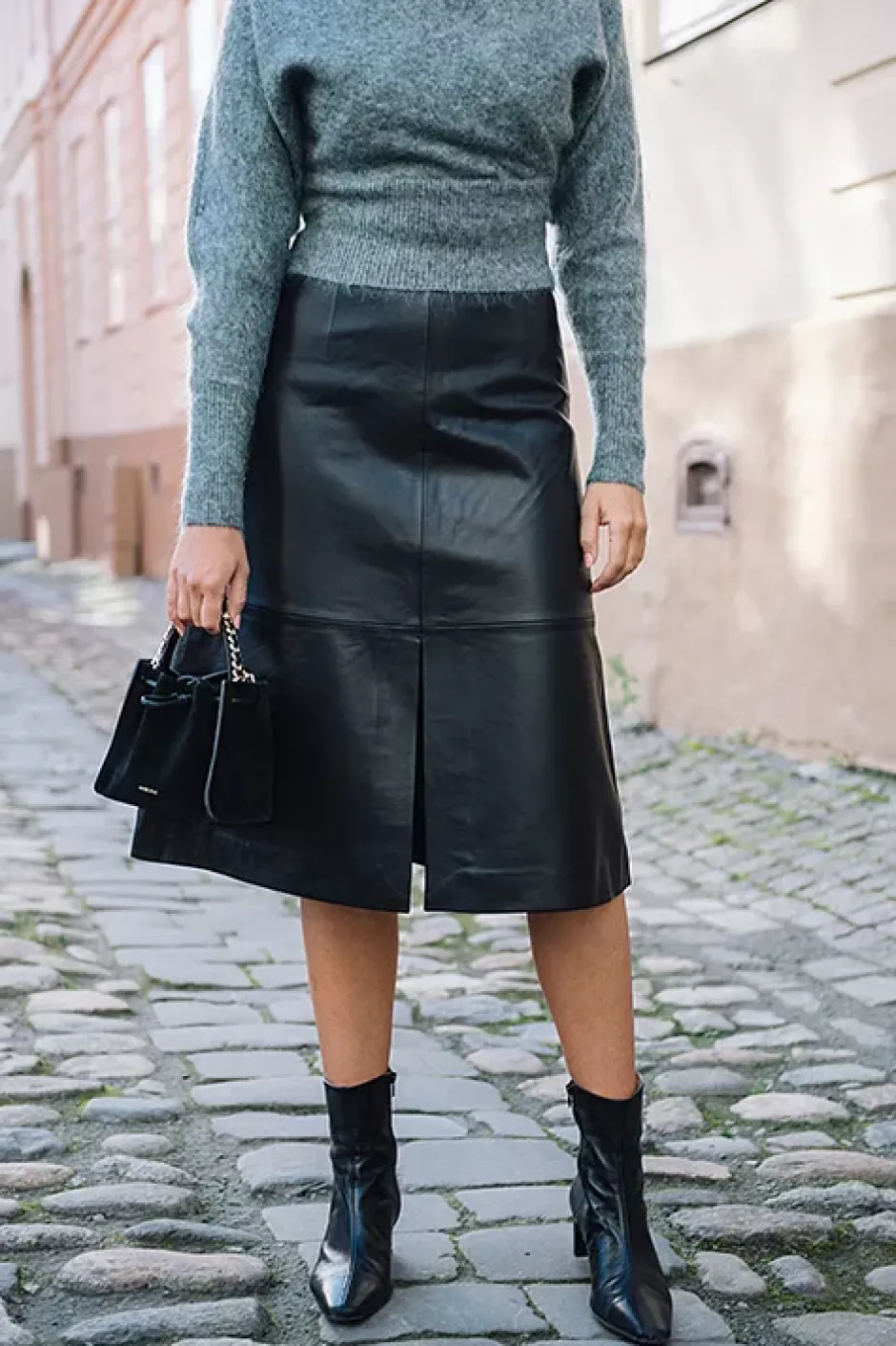 Vendetta Leather Skirt^HIIL STUDIO Best