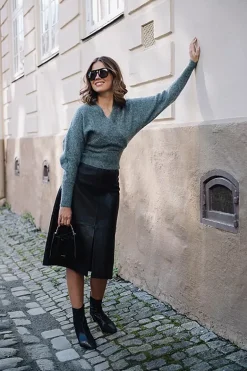 Vendetta Leather Skirt^HIIL STUDIO Best