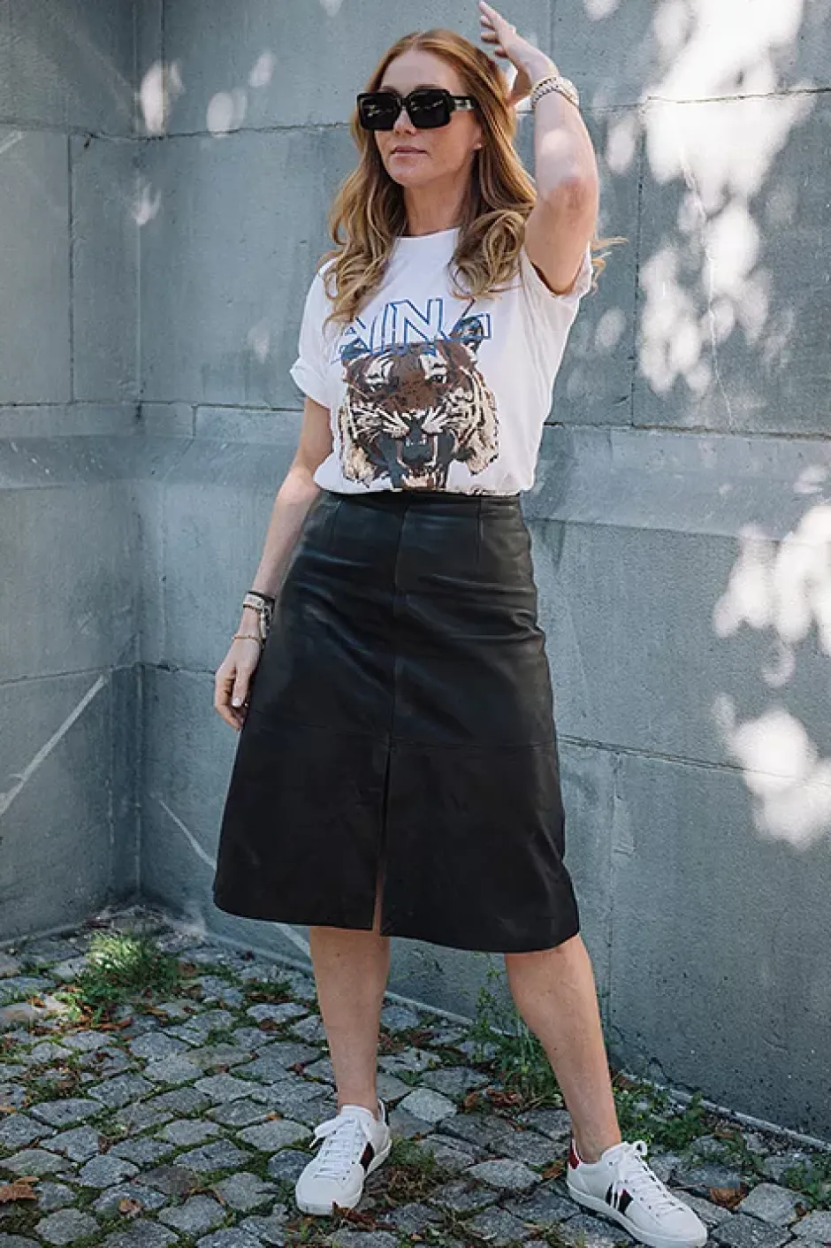 Vendetta Leather Skirt^HIIL STUDIO Best