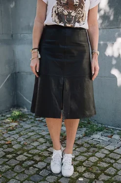 Vendetta Leather Skirt^HIIL STUDIO Best