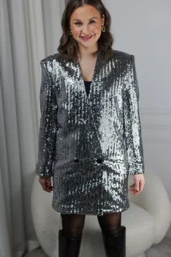 Veneda Mini Dress Silver^ANINE BING Online