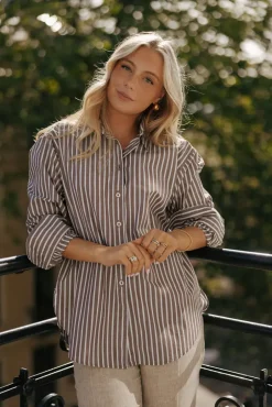 Vilena Shirt Dark Brown^SAND Fashion