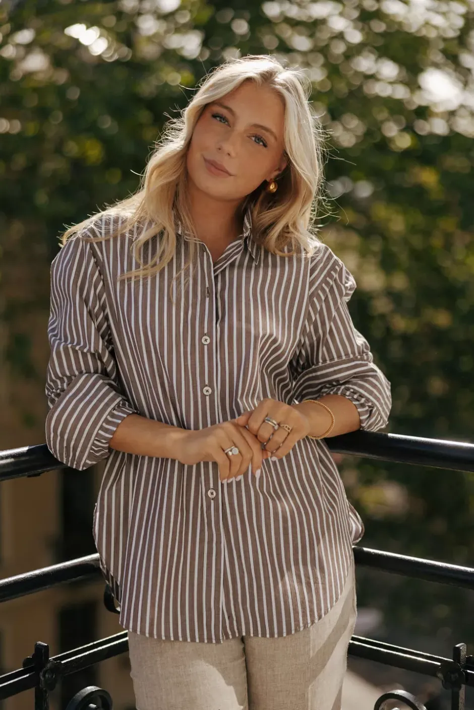 Vilena Shirt Dark Brown^SAND Fashion