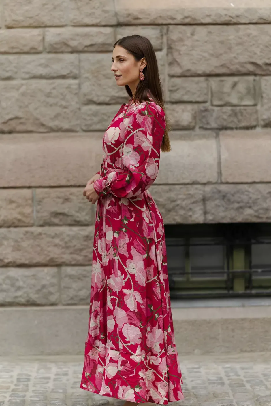 Viscose Belt Dress Amour^BY TIMO Discount