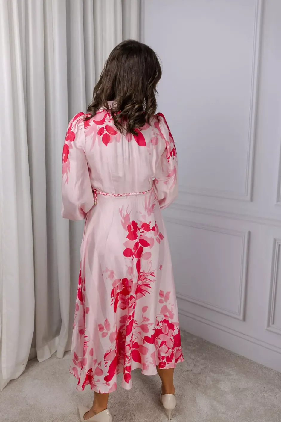 Viscose Shirt Dress Pink Field^BY TIMO Discount