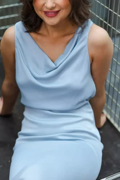 Waterfall Maxi Dress Dove Blue^DAGMAR Online