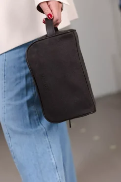 Waxed Cotton Washbag Tarmac^DAY ET Sale