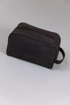 Waxed Cotton Washbag Tarmac^DAY ET Sale