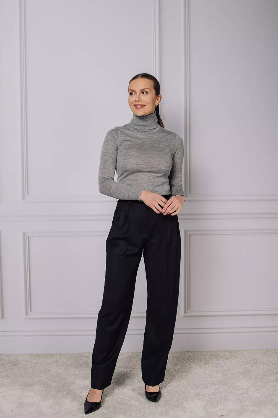 Wide Suit Trousers Black^DAGMAR Sale