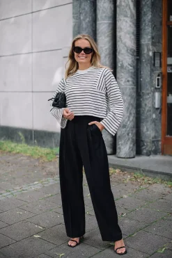 Wide Suit Trousers Black^DAGMAR Sale