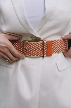 Woman Belt 93577BR Orange/Mandarin^MAISON BOINET New
