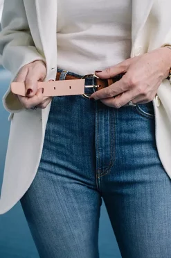 Woman Belt 91660G Havana^MAISON BOINET Fashion